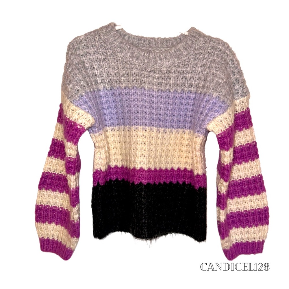 Cat & Jack Girls knit color block sweater